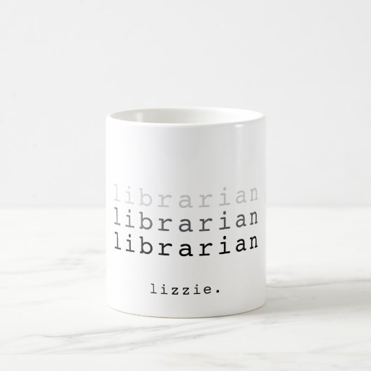 Librarian Gift Custom Coffee Koffiemok (Center)