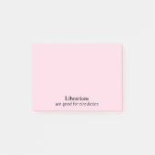 Librarian Gift Funny Circular Kies een kleur Post-it® Notes (Voorkant)