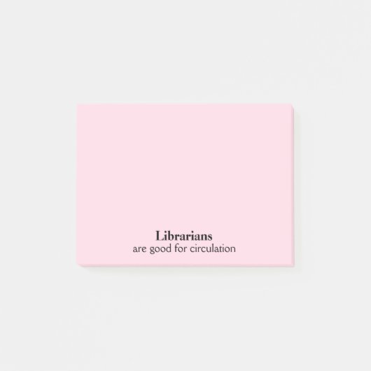 Librarian Gift Funny Circular Kies een kleur Post-it® Notes (Voorkant)