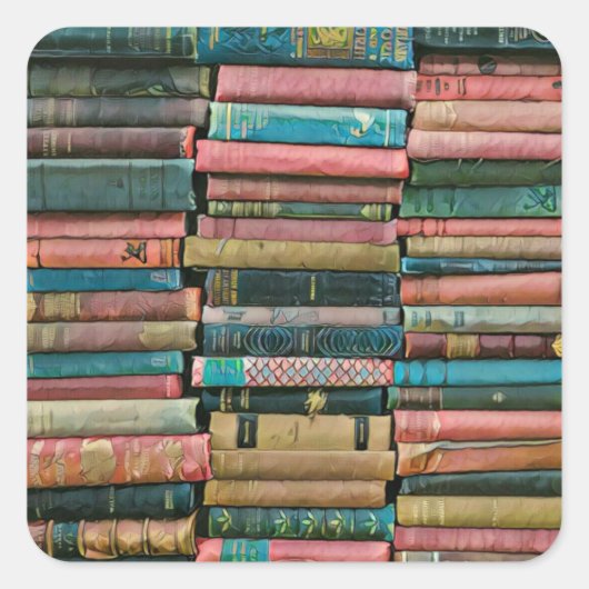 Librarian giften voor haar vierkante sticker (Voorkant)