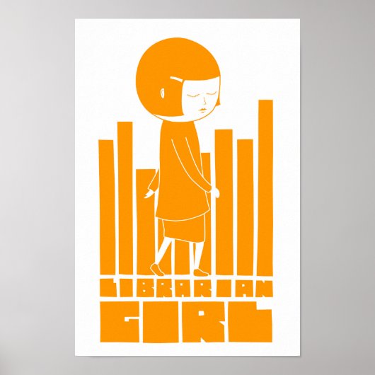 Librarian Girl Poster (Voorkant)