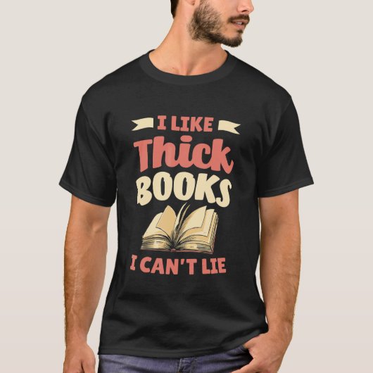 Librarian ik hou van dikke boeken die ik niet kan  t-shirt (Voorkant)