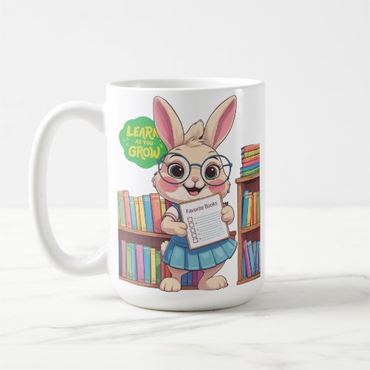 Librarian-in-Training Star – Rabbit Edition Koffiemok (Links)