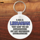 Librarian Joke ... Superieure intelligentie Sleutelhanger (Voorkant)