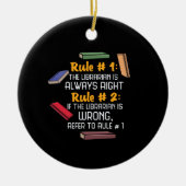 Librarian Keramisch Ornament (Voorkant)