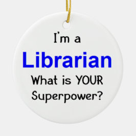 Librarian Keramisch Ornament