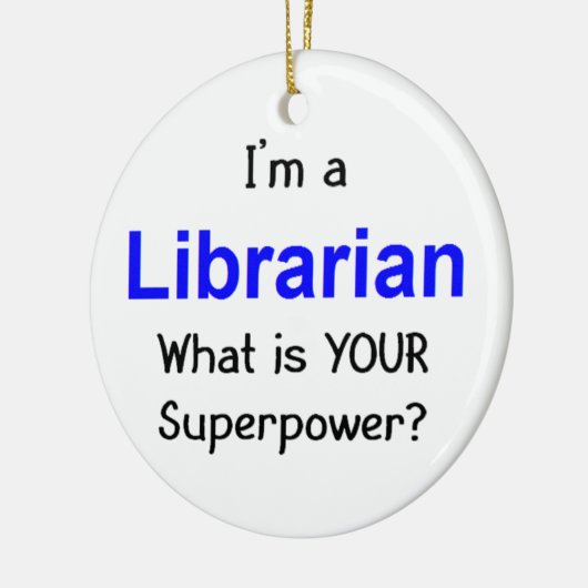 Librarian Keramisch Ornament (Links)
