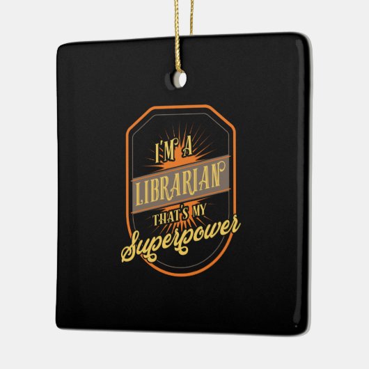 Librarian Keramisch Ornament (Links)