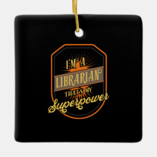 Librarian Keramisch Ornament