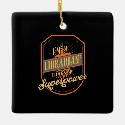 Librarian Keramisch Ornament (Voorkant)