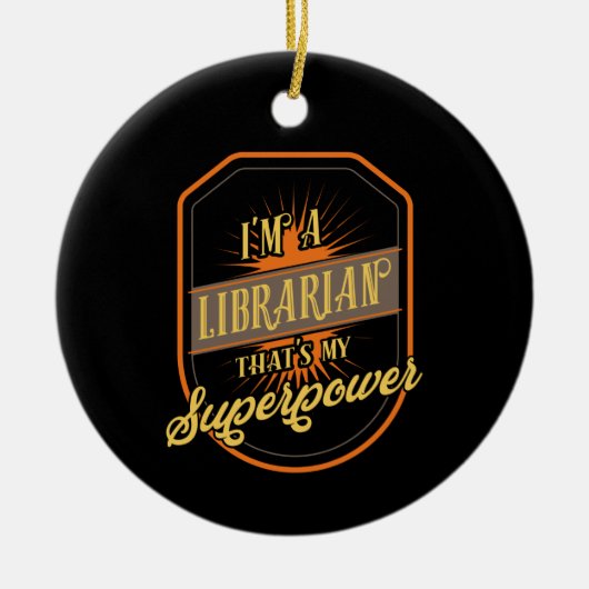Librarian Keramisch Ornament (Voorkant)