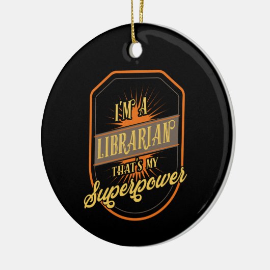 Librarian Keramisch Ornament (Links)