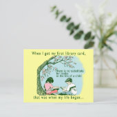 Librarian Library Briefkaart (Staand voorkant)