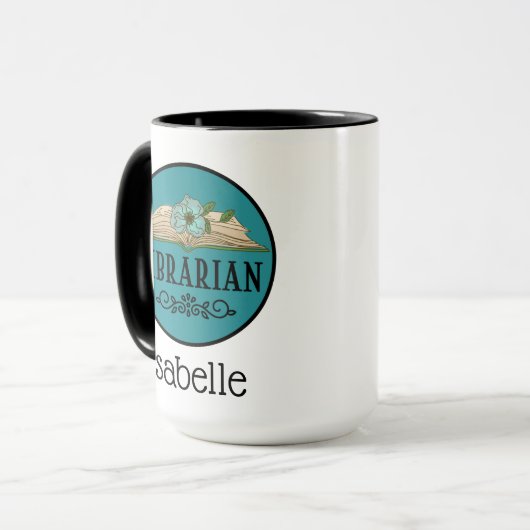 Librarian Library Volunter Mok (Voorkant links)