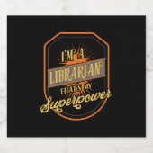 Librarian Likeurfles Etiket (Enkel label)