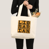 Librarian, Master of Books Grote Tote Bag (Voorkant (product))