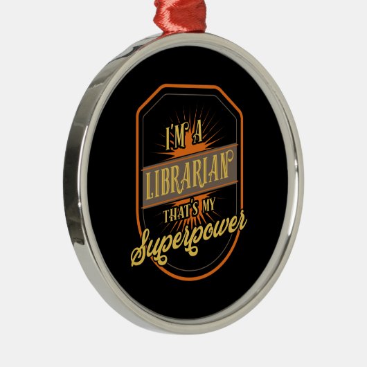 Librarian Metalen Ornament (Rechts)