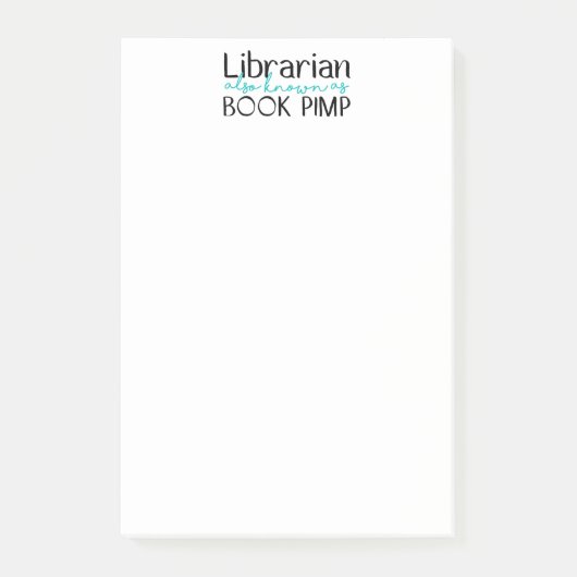 Librarian ook gekend als Book Pimp Blocnote Post-it® Notes (Voorkant)