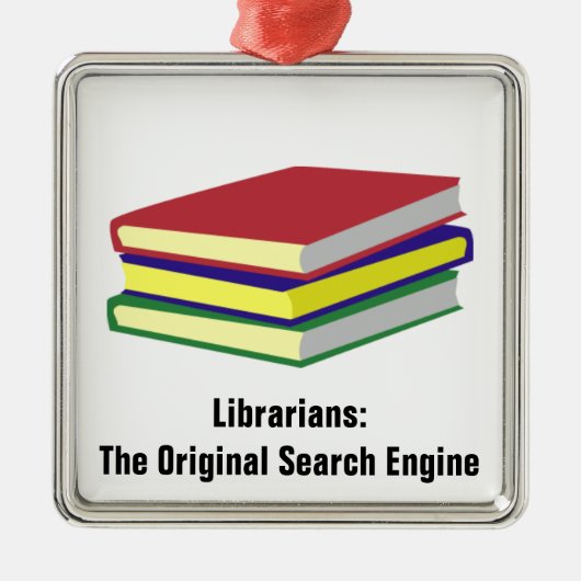Librarian Original Metalen Ornament (Voorkant)