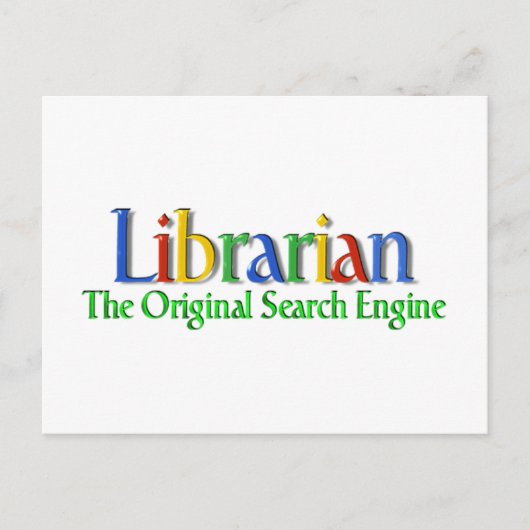Librarian Original Search Engine Briefkaart (Voorkant)
