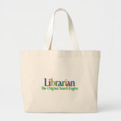 Librarian Original Search Engine Grote Tote Bag (Voorkant)