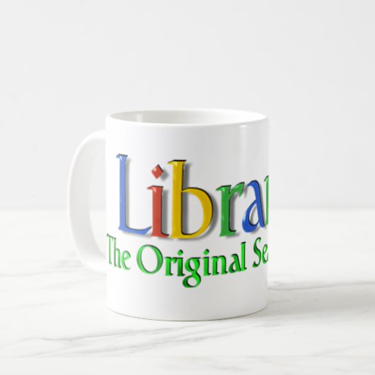 Librarian Original Search Engine Koffiemok (Voorkant links)