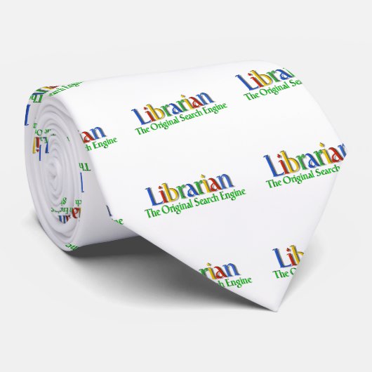Librarian Original Search Engine Stropdas (Opgerold)