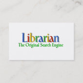 Librarian Original Search Engine Visitekaartje (Achterkant)