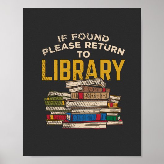 Librarian Reading Gift Poster (Voorkant)