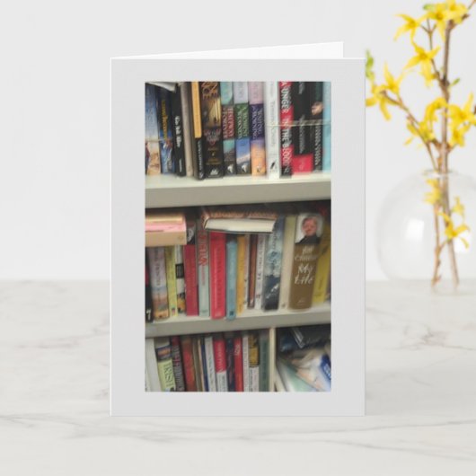 Librarian Retication Greetings Kaart (Gele Bloem)
