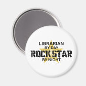 Librarian Rock Star by Night Magneet (Voorkant / Achterkant)
