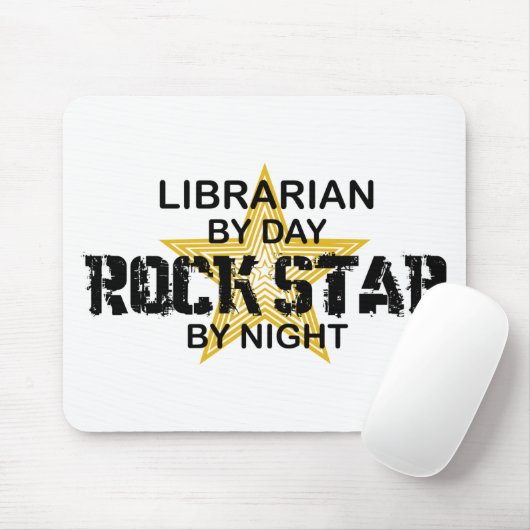 Librarian Rock Star by Night Muismat (Met muis)