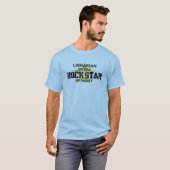 Librarian Rock Star by Night T-shirt (Voorkant volledig)