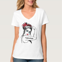 Librarian Rosie de Riveter omhoog