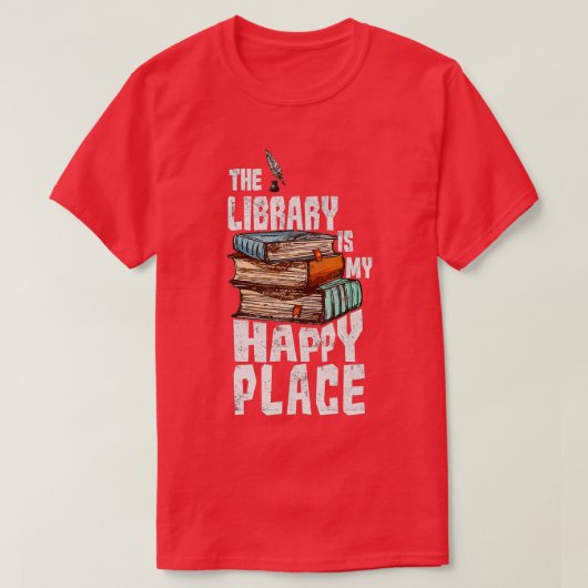 Librarian Shirt Funny Library Shirt Reading Book L (Design voorkant)