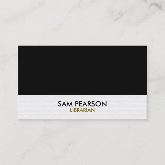 Librarian Simple Visitekaartje (Voorkant)