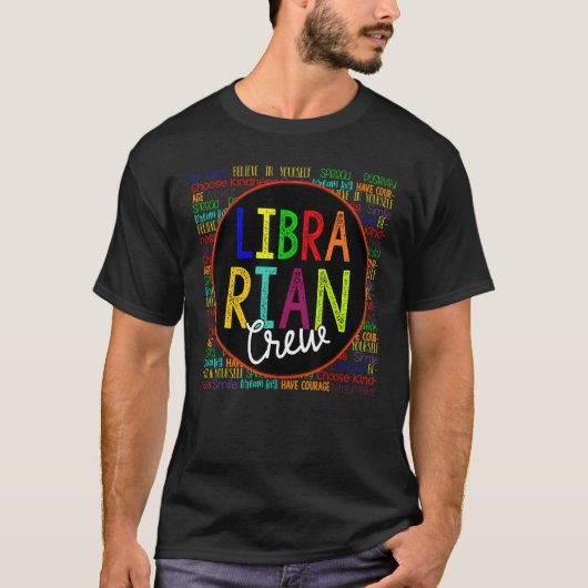 Librarian Terug naar school T-shirt (Voorkant)