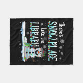Librarian There's Snow Place Like The Library Chri Fleece Deken (Voorkant (Horizontaal))