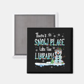 Librarian There's Snow Place Like The Library Chri Magneet (Voorkant / Achterkant)