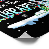 Librarian There's Snow Place Like The Library Chri Poster (Hoek)