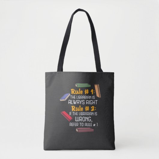 Librarian Tote Bag (Voorkant)
