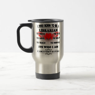 Librarian Travel Mug Coffee Gifts for Men Women Reisbeker