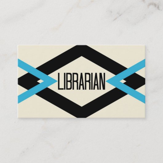 Librarian Trendy Visitekaartje (Voorkant)