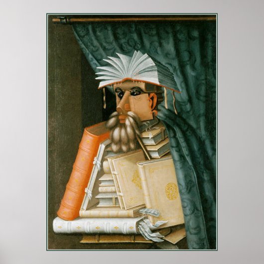 Librarian van Giuseppe Arcimboldo Poster (Voorkant)