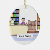 Librarian - Vrouw Keramisch Ornament (Rechts)
