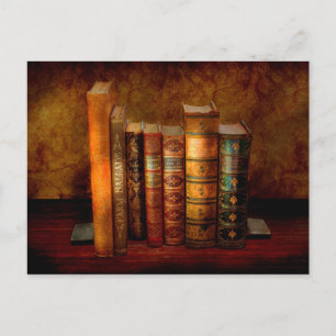 Librarian - Writer - Antiquarian books Briefkaart