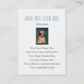 Librarian, Writer, Researcher - Two Sided Visitekaartje (Achterkant)