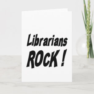 Librarians Rock! Wenskaart Kaart
