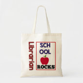 Librarian's School Rocks Canvas tas (Voorkant)