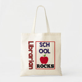 Librarian's School Rocks Canvas tas